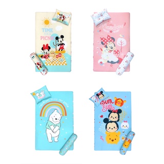 Disney ที่นอนเด็ก คละลาย ขนาด M 24"x 40"x 2.5" พร้อมหมอนหนุนหมอนข้าง