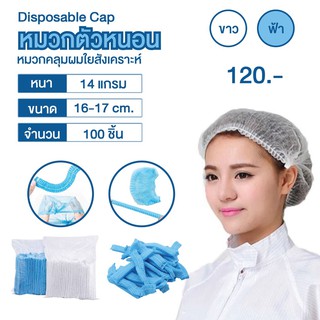 หมวกตัวหนอน  100 ชิ้น