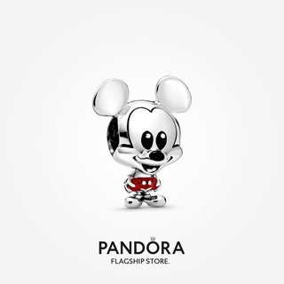 Pandora จี้กางเกง ลายมิกกี้เมาส์ สีแดง ของขวัญวันเกิด สําหรับสุภาพสตรี DIY p825