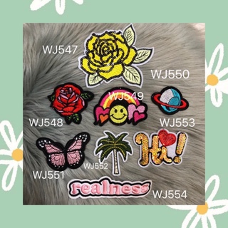 DIY Patches Embroidery ตัวรีดติดเสื้อ เย็บติด หมวก กระเป๋า รองเท้า ปะเสื้อผ้า งานปัก