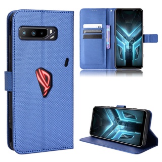 Asus ROG Phone 3 เคส เคสฝาพับ PU Leather Wallet Case Stand Holder Flip Asus ROG 3 ZS661KL เคส