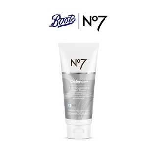 ภาพหน้าปกสินค้าNo7 Defence+ 3-In-1 Cleansing Mask Foam 100ML นัมเบอร์เซเว่น ดีเฟนซ์ พลัส 3-อิน-1 คลีนซิ่ง มาส์ค โฟม 100มล. ที่เกี่ยวข้อง