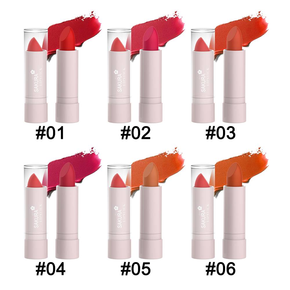 พร้อมส่ง-product-details-of-พร้อมส่ง-ลิปสติก-เนื้อแมท-ลิปสติกกันน้ำ-sakura-matte-lipstick-เครื่องสำอาง-ลิปสติก-no813