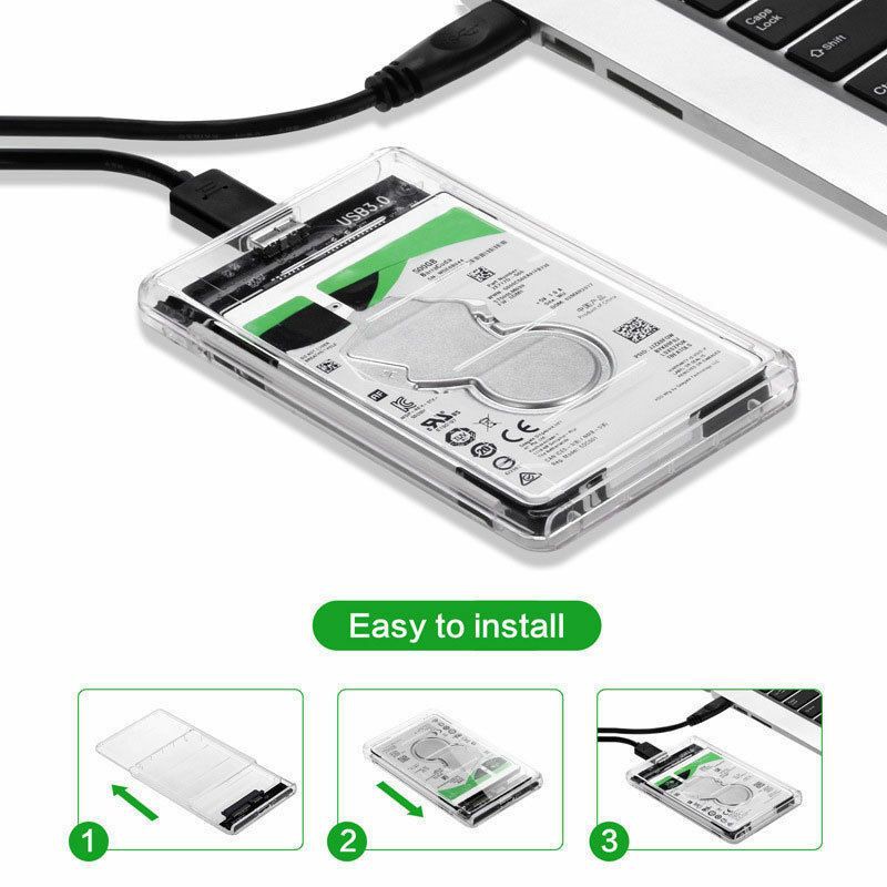 USB3.0 to SATA3.0 External Hard Drive Enclosure Hard Disk Storage Box ...