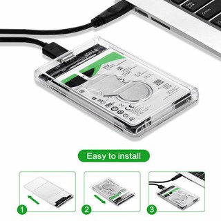 USB3.0 to SATA3.0 External Hard Drive Enclosure Hard Disk Storage Box with SATA to USB Connector Cable Support UASP