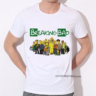 เสื้อยืดลําลอง คอกลม แขนสั้น พิมพ์ลาย Breaking Bad ไซซ์ Us สําหรับผู้ชาย