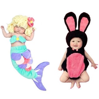 BabyGaga ชุดแฟนซีเด็กทารกเงือกน้อย+กระต่าย Little Mermaid &amp; Bunny Fancy Costume