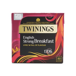 [แยกซอง/ยกถุง] Twinings, ชา STRONG ENGLISH BREAKFAST (นำเข้า)