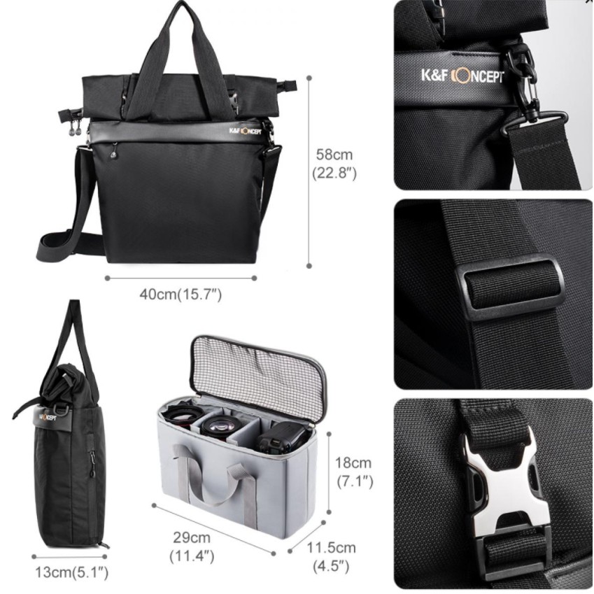 กระเป๋ากล้อง-k-amp-f-concept-13-088-large-shoulder-messenger-bag-multi-function-ราคาพิเศษ