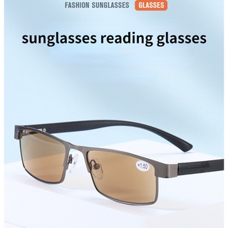 ใหม่ แว่นตาอ่านหนังสือแฟชั่น เลนส์สีน้ําตาล คุณภาพสูง ป้องกันแสงสีฟ้า เลนส์สีน้ําตาล 1.0 1.5 2.0 2.5 3.0 4.0 สําหรับผู้ชาย