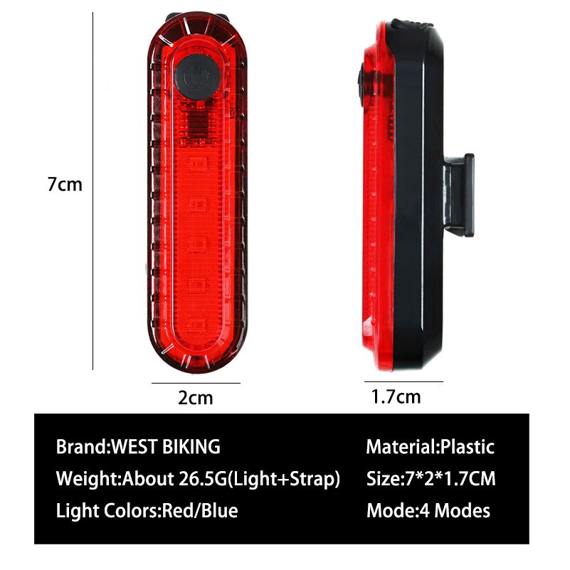 west-biking-ไฟฉาย-350-lumens-5-โหมด-กันน้ํา-ชาร์จ-usb-สําหรับติดด้านหน้ารถจักรยาน