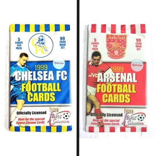สินค้า (Sealed Pack) 1999 FUTERA FAN SELECTION FOOTBALL CARDS (ซองสุ่มการ์ดฟุตบอล)