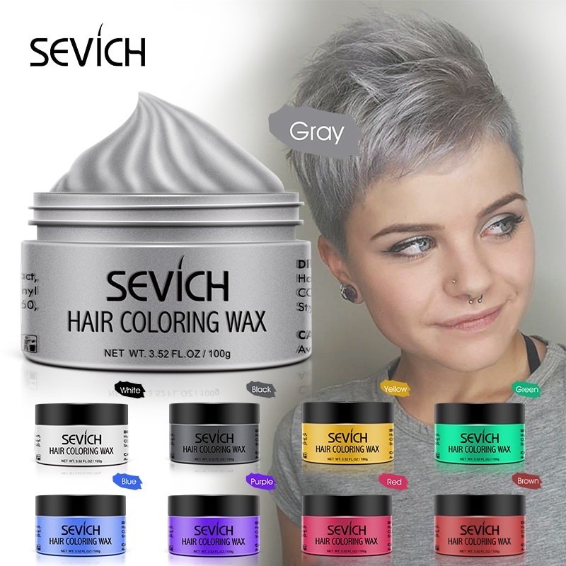 Sevich Waxผู้ชายและสตรีผมชั่วคราวสีครีมเจล Waxสีผมแฟชั่น เคลือบสีผม