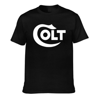 T-shirt  เสื้อยืด พิมพ์ลายโลโก้ Colt แฟชั่นสําหรับผู้ชายS-5XL