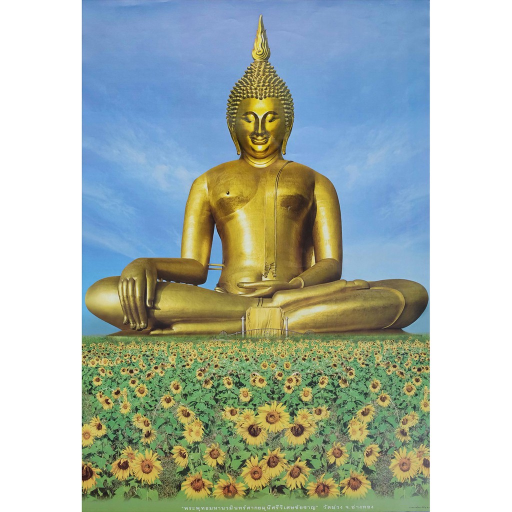 โปสเตอร์-รูปถ่าย-พระ-พระพุทธรูป-มหานวมินทร์-ศากยมุนีศรีวิเศษชัยชาญ-วัดม่วง-poster-24-x35-นิ้ว-buddha-statue-wat-muang
