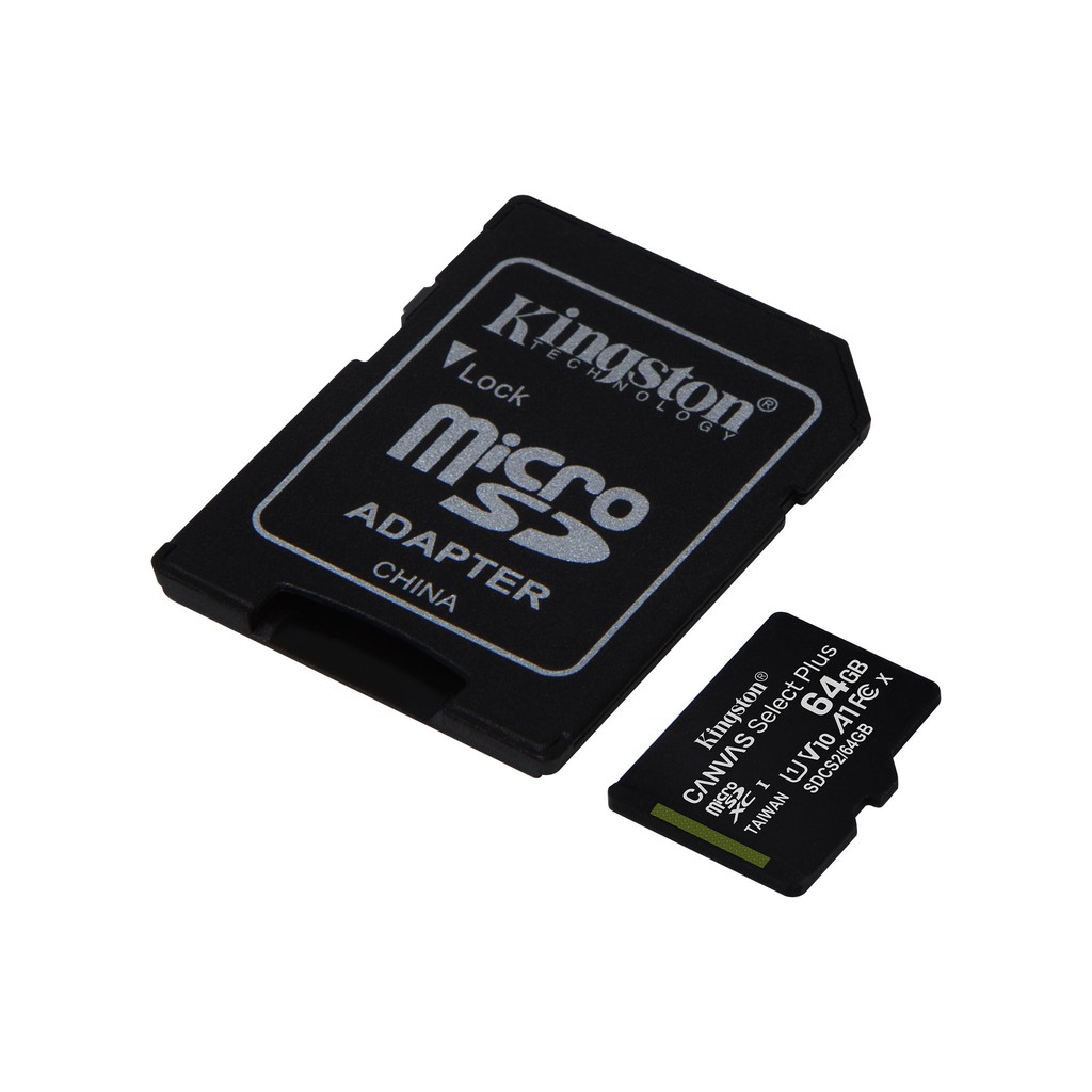 kingston-micro-sd-card-64-gb-calss10-with-adapter-แท้-100