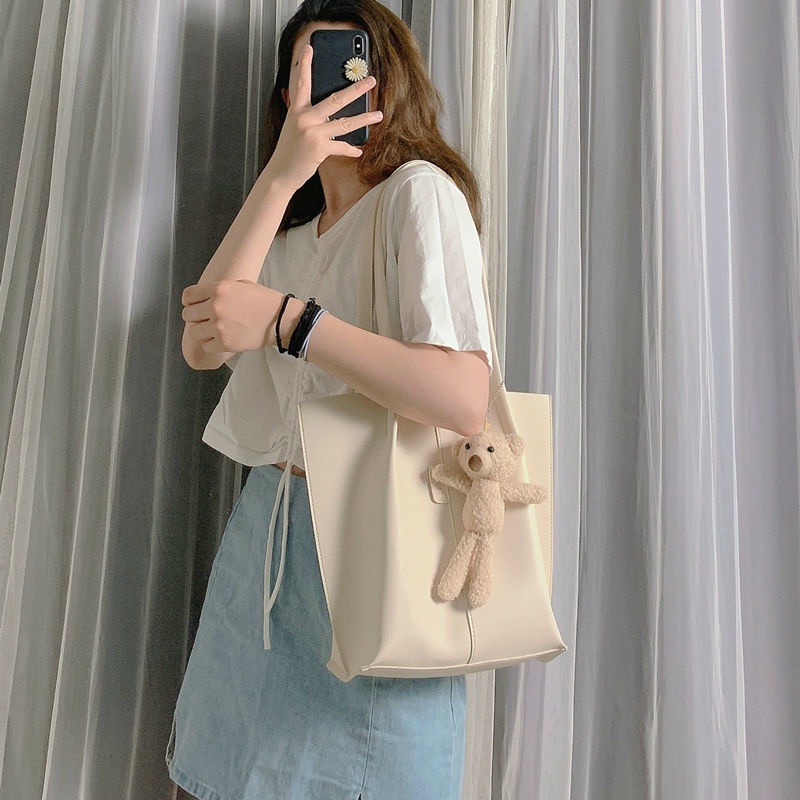 กระเป๋าสะพายข้าง-กระเป๋าผู้หญิง-2020-ใหม่อินเทรนด์เกาหลีรุ่นกระเป๋าถือสาวน่ารักป่าความจุขนาดใหญ่กระเป๋าสะพายแฟชั่น