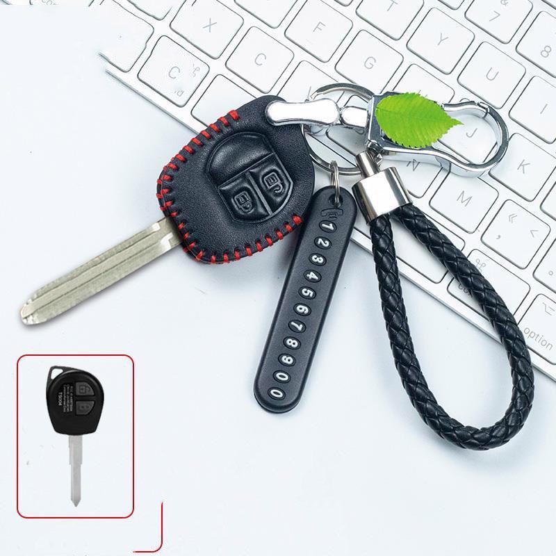 ภาพหน้าปกสินค้าปลอกกุญแจ Suzuki  เคสกุญแจรถยนต์ Key cover ซองกุญแจหนังแท้ งานหนังกลับเย็บ ​Premium สมาร์ทคีย์ ทุกรุ่น พร้อม จากร้าน autmoo8806 บน Shopee