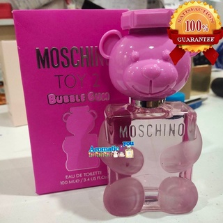 💃Aromatic2You 💃MOSCHINO-Toy 2 Bubble Gum Eau De Toilette We speak PINK For men 100 ml. ไม่ซีล "จัดส่งฟรี"