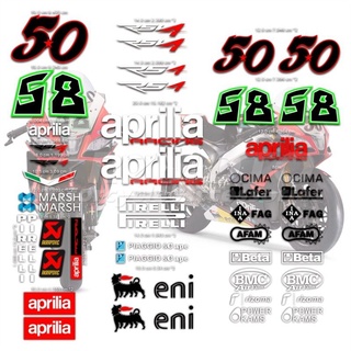 สติ๊กเกอร์ติดรถลงสนามรุ่น aprilia APRILIA RSV4 RS4 WSBK ปี2013 MOTOGP TT สติ๊กเกอร์นักแข่ง MotoGPสติ๊กเกอร์รถบิ๊ก