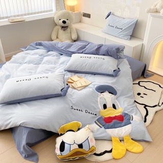 🔥เก็บโค้ดหน้าร้าน🔥[PRE-ORDER] ผ้าปูที่นอน Donald Duck ผ้า Long Staple Cotton 100% #0817