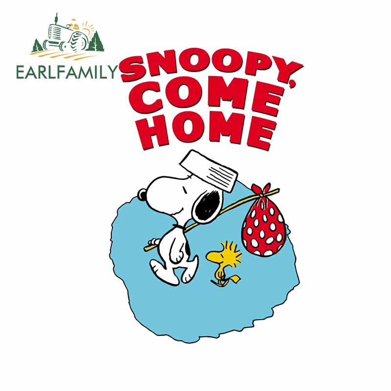 earlfamily-สติกเกอร์ไวนิล-กันน้ํา-กันรอยขีดข่วน-ลาย-snoopy-ขนาด-13-ซม-x-12-8-ซม-สําหรับติดตกแต่งรถยนต์-รถบรรทุก-รถจักรยานยนต์-diy