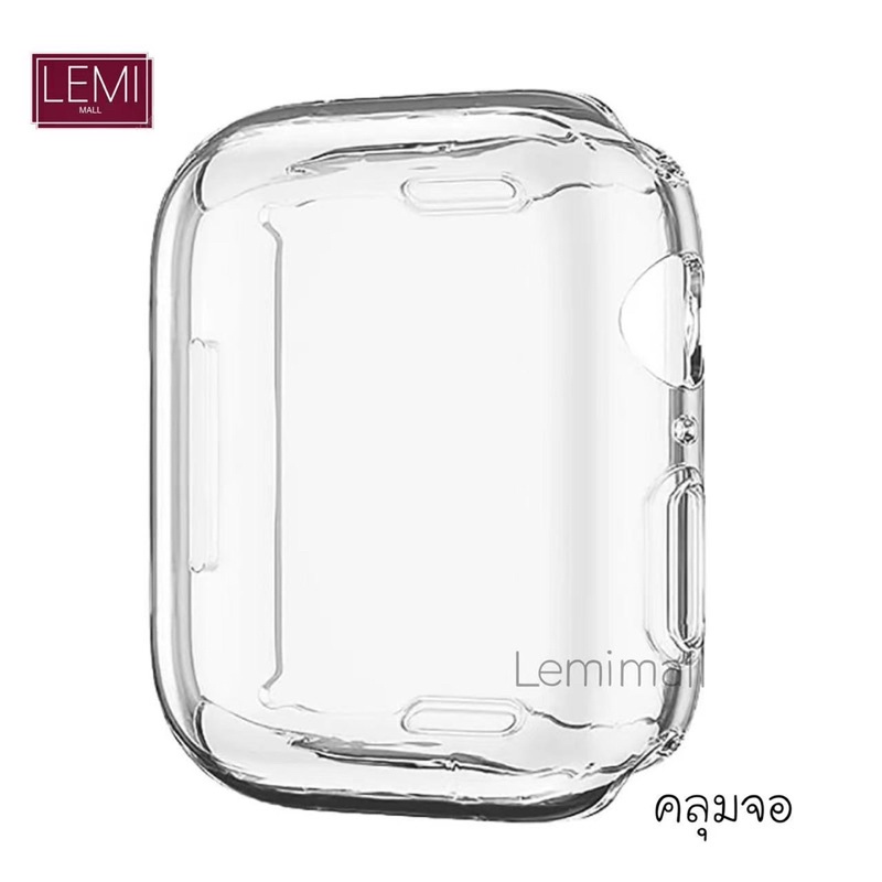 ภาพหน้าปกสินค้าcaseแอปเปิ้ลวอช Tpu ซิลิโคน ใส iwatch 1/2/3/4/5/6 7SE watch 5 W55 p90 p70 p 80 watch 7 41mm 45mm CASEแอปเปิ้ลวอช จากร้าน lemimall บน Shopee