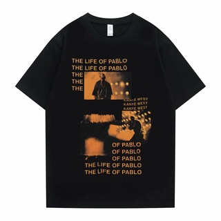 [S-5XL] เสื้อยืด ผ้าฝ้ายแท้ พิมพ์ลายอัลบั้มเพลง Kanye West THE LIFE OF PABLO แฟชั่นสําหรับผู้ชาย และผู้หญิง#39; s Brand