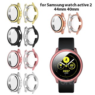ภาพหน้าปกสินค้าเคสนาฬิกาข้อมือ TPU แบบบาง ชุบไฟฟ้า ป้องกันรอบด้าน กันน้ำ สำหรับ Samsung Galaxy Active 2 44 มม. 40 มม. ที่เกี่ยวข้อง