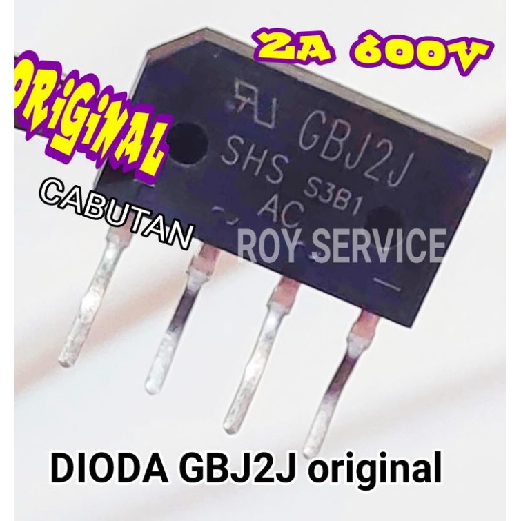 Original GBJ2J 2A 600V หวีไดโอด / Original GBJ2J สะพานไดโอด | Shopee ...