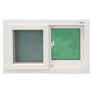 UPVC window DOUBLE SLIDING WINDOW VILANN SW2-080050 80X50CM WHITE Sash window Door window หน้าต่าง UPVC หน้าต่างUPVC บาน