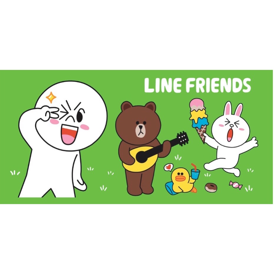 ผ้าขนหนูผืนใหญ่สุดขนาด30x60นิ้วลายลิขสิทธิ์แท้ LINE FRIEND LF-001 ...
