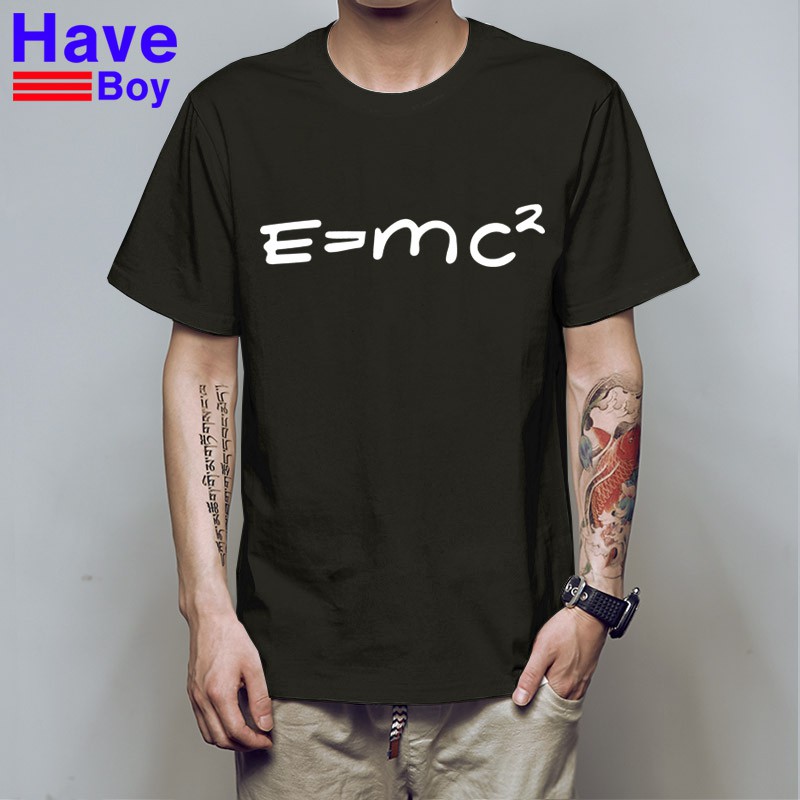 เสื้อยืดพิมพ์ลายสูตร-e-mc-2-เสื้อแฟชั่นผู้ชาย