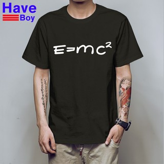 เสื้อยืดใหม่ 2022เสื้อยืดพิมพ์ลายสูตร E = mc ^ 2  เสื้อแฟชั่นผู้ชายL XL  XXL 3XL