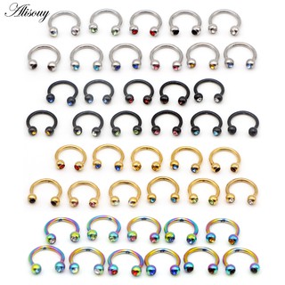 Alisouy จิวจมูก เจาะจมูก 16 กรัม สําหรับผู้หญิง 1 ชิ้น