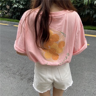 [M~2XL] เสื้อเชิ้ตแขนห้าส่วน ผ้าฝ้าย พิมพ์ลาย ทรงหลวม เข้ากับทุกการแต่งกาย แฟชั่นฤดูร้อน สไตล์เกาหลี