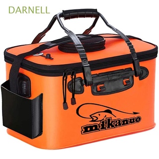 DARNELL Outdoor Foldable Fishing Bag Fishing Tackle Boxes Fishbox Fishing Bucket Collapsible Fishing Bag Fishing Gear Fishing Accessories Multi-Functional EVA Fishing Bag Fishing Storage Bag Live Fish Container