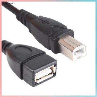 ✨ส่วนลดใหญ่✨Trendy USB 2.0 Type A Female to USB B Male Scanner Printer Adapter Cable