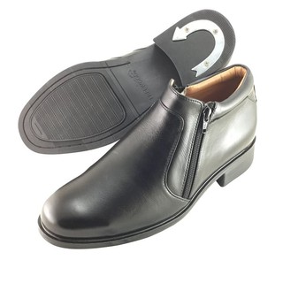 สินค้า FREEWOOD SHOES รองเท้าบูทหนังวัวแท้ ซิปคู่ รุ่น 64-6682 สีดำ ( BLACK )