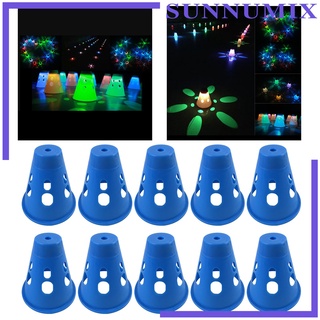 ภาพหน้าปกสินค้า( Sunnimix ) กรวยมีไฟ Led สําหรับใช้ในการฝึกซ้อมสเก็ตบอร์ด 10 ชิ้น ที่เกี่ยวข้อง