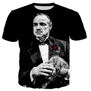 2022 Gangster Film The Godfather ผู้ชายผู้หญิงแฟชั่น T เสื้อ Streetwear ลำลองสไตล์ขนาดใหญ่ T Shi