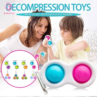  Baby Brain Interesty Sensory Toys Fidget Simple Dimple Toy Stress Relief for Kid Adults Early Educational Toy Multicolor