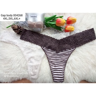 G@p body Jumbo Size  XS,S,M,L,3XL,4XL,5XL ชุดชั้นใน/กางเกงชั้นใน ทรงจีสตริง (G string) 004268