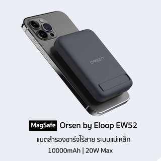 Eloop EW52 Battery Pack PowerBank พาวเวอร์แบงค์ Wireless สีดำ + สาย S10C