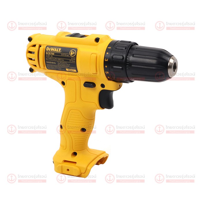 DEWALT DCD700 สว่านไร้สาย 10mm รุ่น DCD700C2A-B1+ดอก109ชิ้น 10.8v ปรับ ...