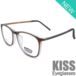 Korea แว่นตาแฟชั่น รุ่น KISS DS 9006 C-13 วัสดุ Plastic เบาและยืดหยุนได้(สำหรับตัดเลนส์)