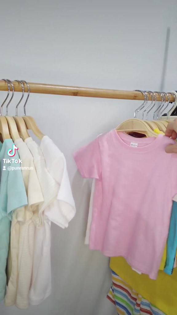 เสื้อยืดเด็ก-cotton-สีเรียบ-สำหรับอายุ-1-4-ปี-ไซส์-m-l-หรือ-ไซส์-90-100