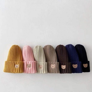 ภาพหน้าปกสินค้าIG Style Infant Hat Child Baby Embroidered Bear Head Wool Cap Kids Hat Winter Warm ที่เกี่ยวข้อง