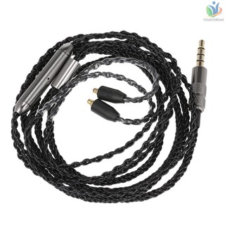 สินค้า Mmcx สายหูฟัง 3 . 5 มม . พร้อมไมโครโฟนสําหรับ Shure Se 535 Se 846 Ue900