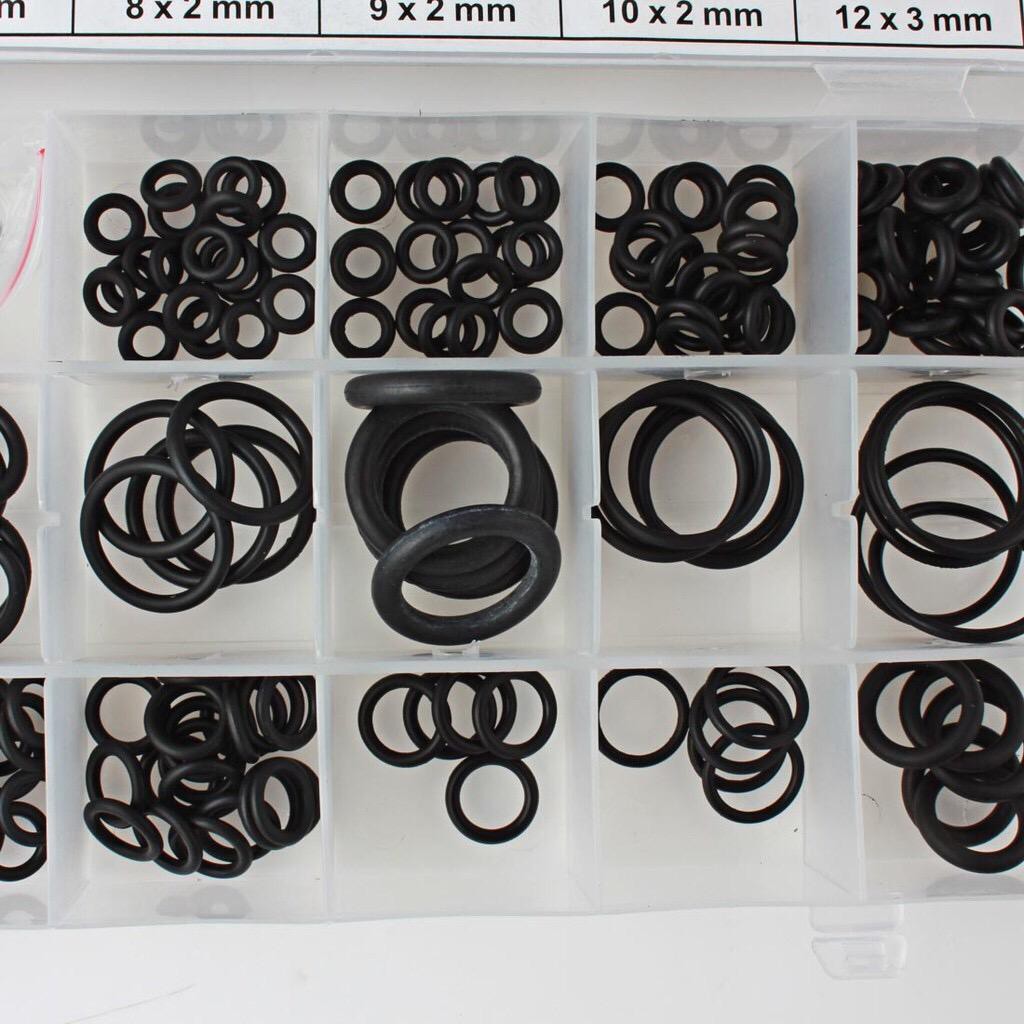 alitech-ยางโอริง-225pcs-o-ring-assortment-nitrile-rubber-washer-seals-nbr-kit-18-sizes-in-black